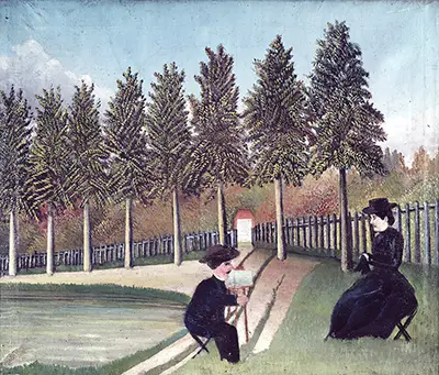 L'Artiste Peignant sa Femme Henri Rousseau